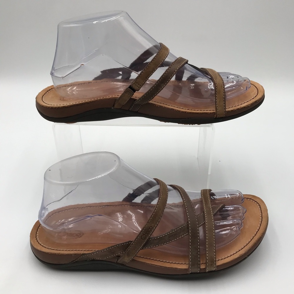 Chaco Women's Brown Strappy Slide Sandals